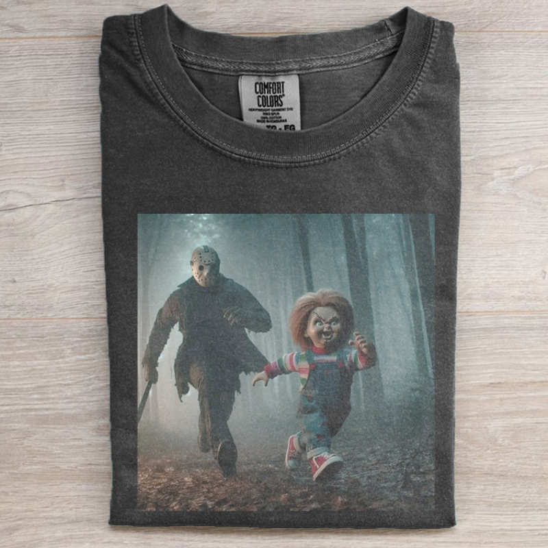 VIntage Style halloween Movies  T-shirt-Magmoo
