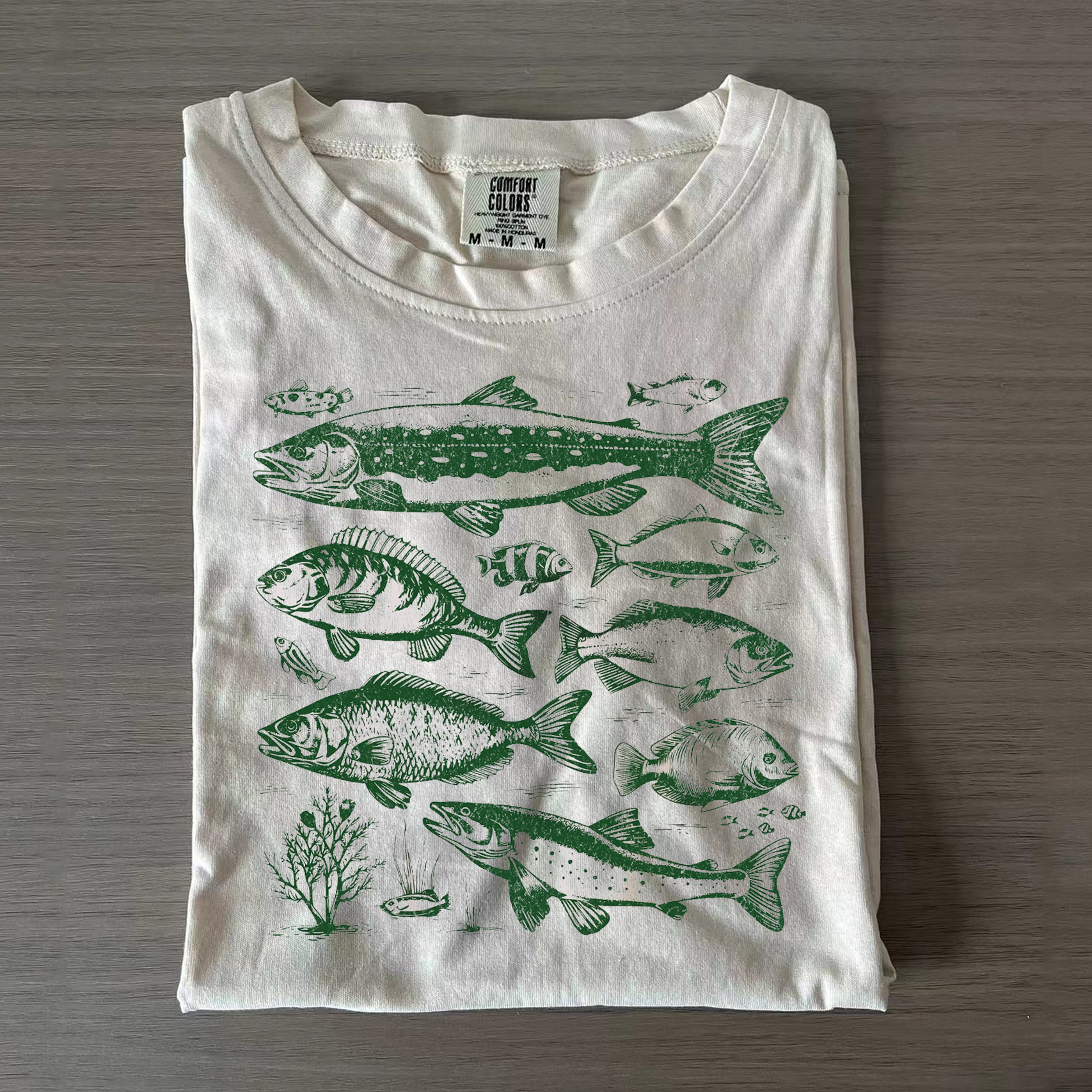 Vintage 90s Fish T-shirt-Magmoo