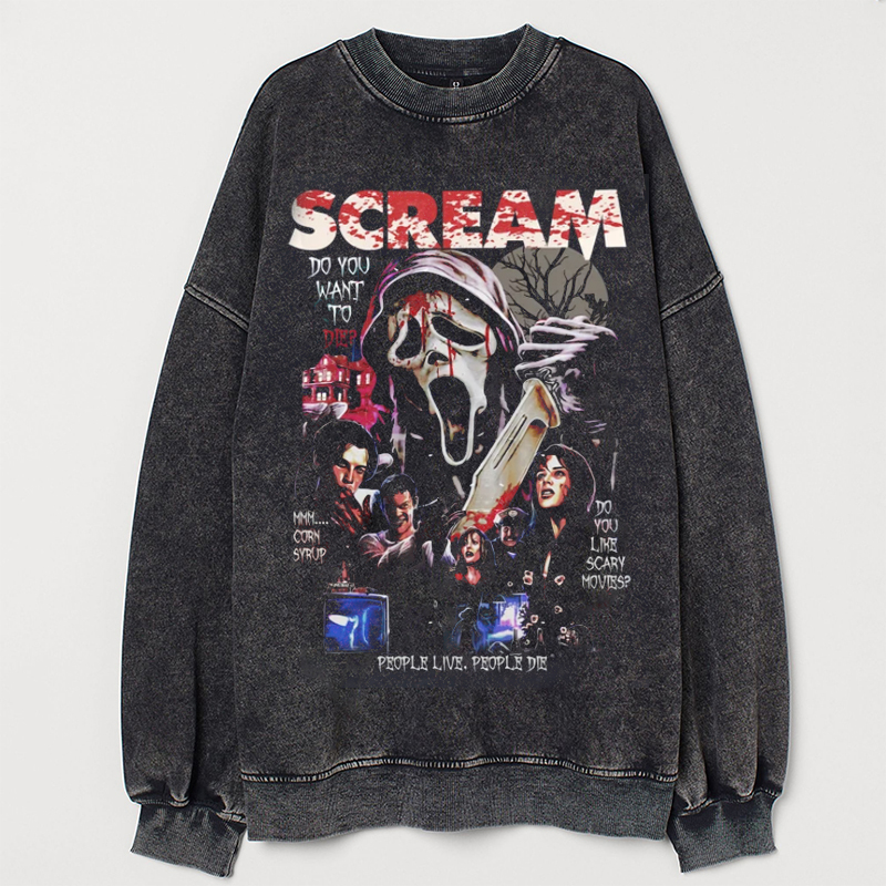 Vintage style Scream Sweatshirt-Magmoo