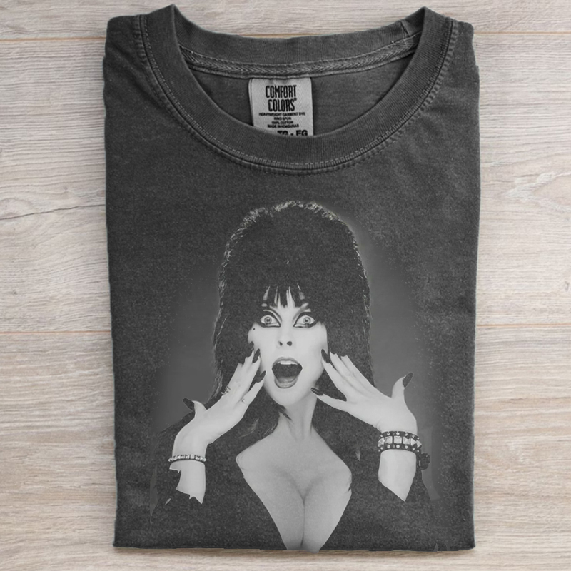 Elvira 1980s Vampire Witch Scream T-shirt/Sweatshirt-Magmoo
