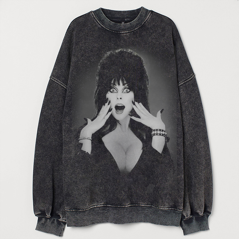 Elvira 1980s Vampire Witch Scream T-shirt/Sweatshirt-Magmoo