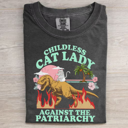 Funny Childless Cat Lady T-shirt-Magmoo