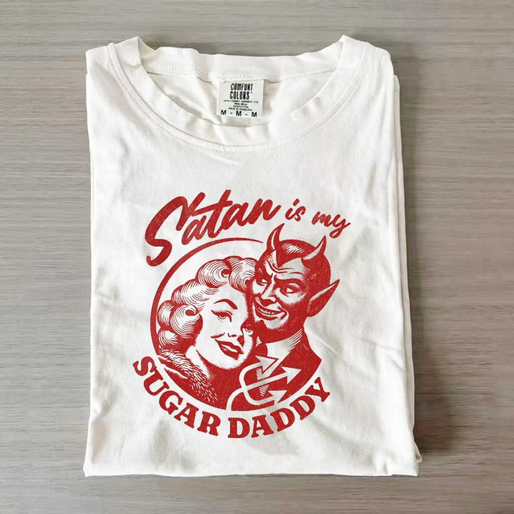 Satan Is My Sugar Daddy T-Shirt-Magmoo