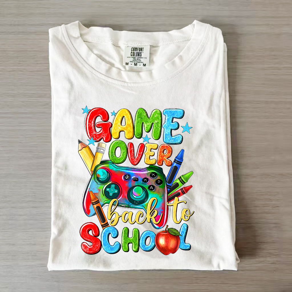 Game Over Back To School T-Shirt-Magmoo