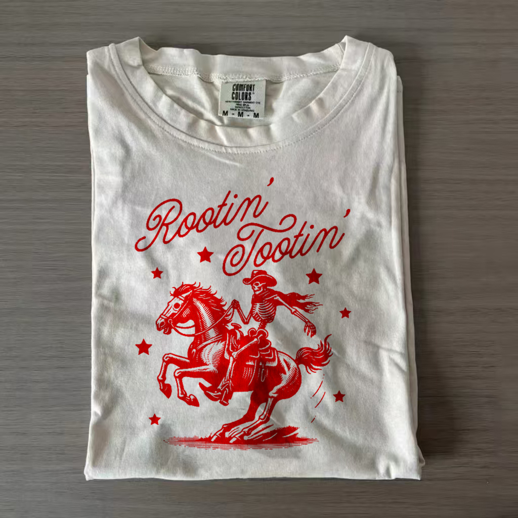 Retro Cowboy Rootin' Tootin' T-Shirt-Magmoo