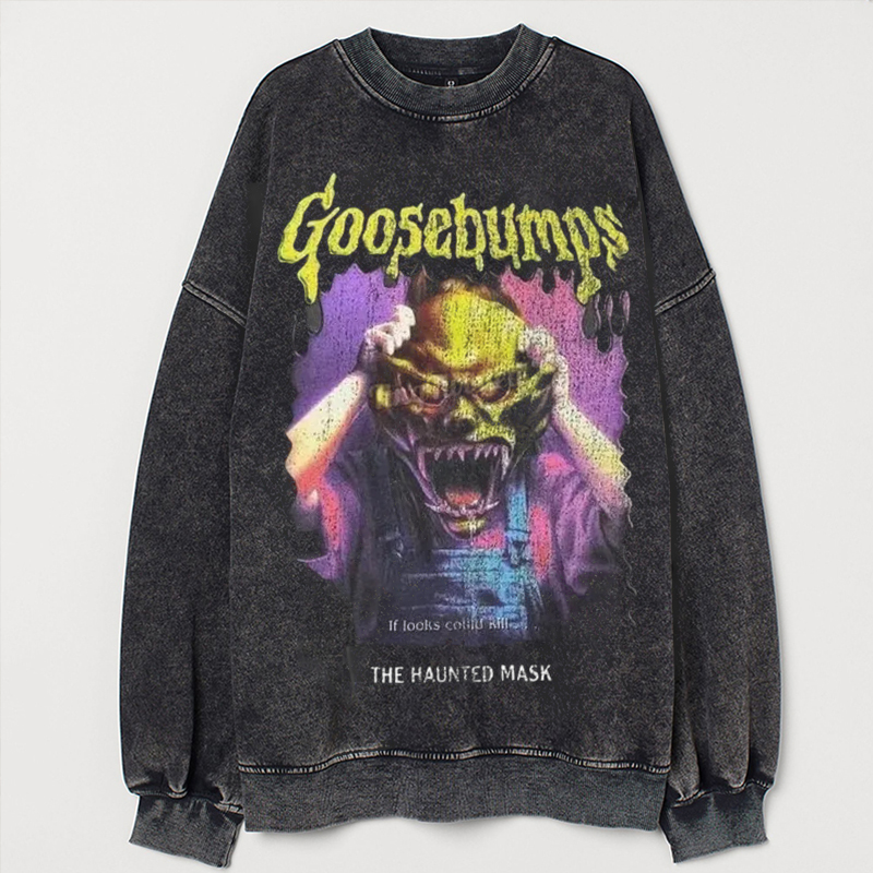 Retro Goosebumps Halloween Sweatshirt-Magmoo