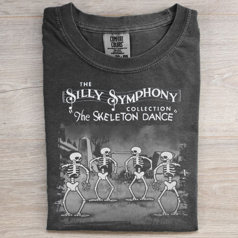Silly Symphony Collection The Skeleton Dance T-Shirt-Magmoo