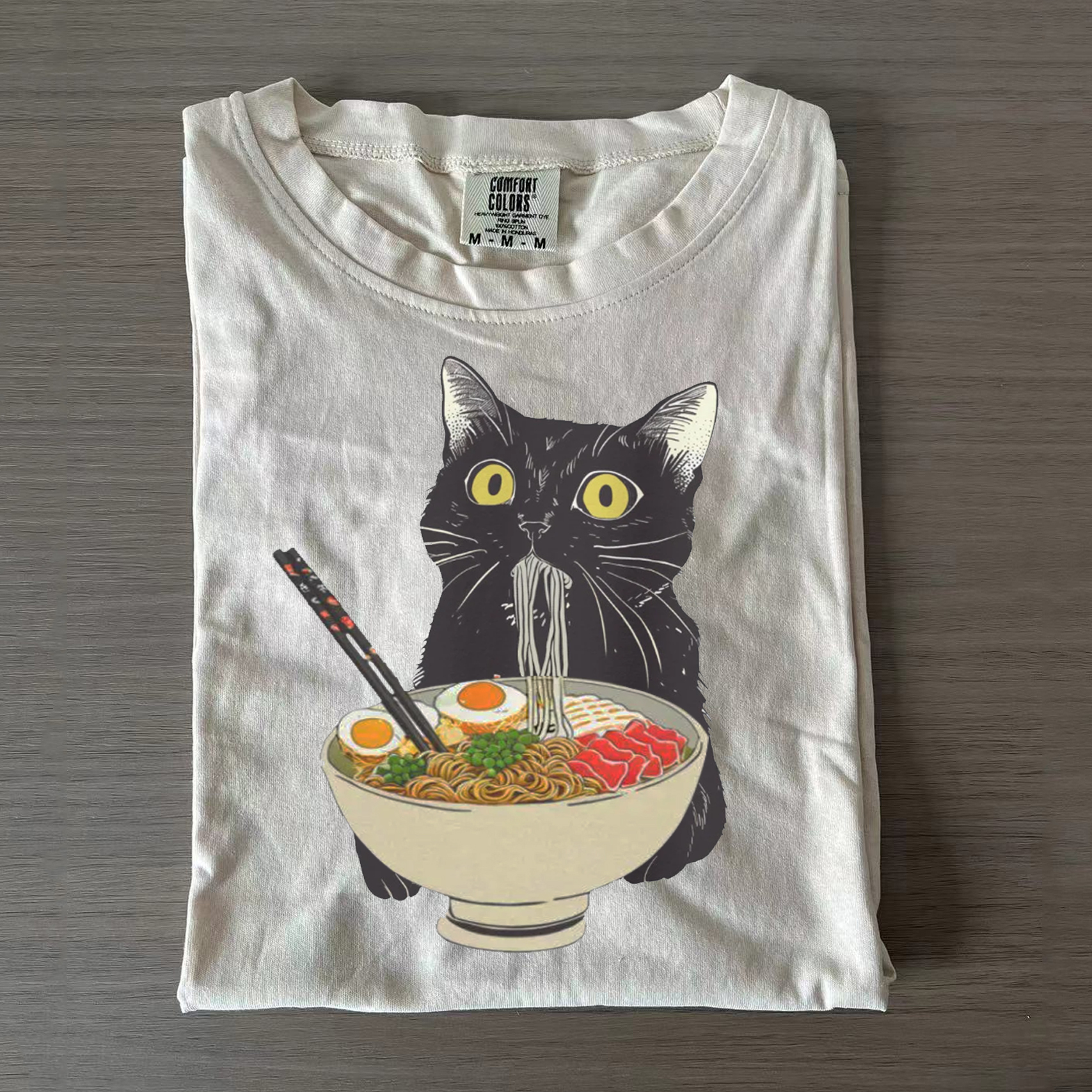 Ramen Cat T-shirt-Magmoo