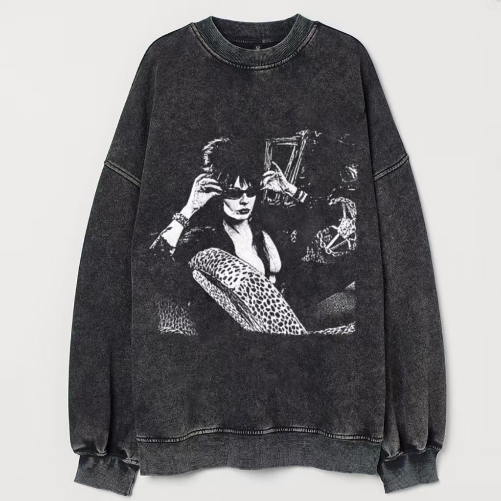 Horror 80s Dark Mistress Halloween T-shirt/Sweatshirt-Magmoo
