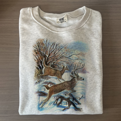Vintage 90s Whitetail Deer T-shirt/Sweatshirt-Magmoo