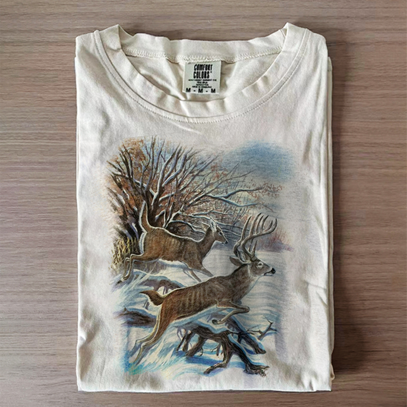 Vintage 90s Whitetail Deer T-shirt/Sweatshirt-Magmoo