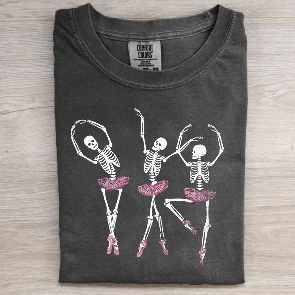 Vintage Ballet Halloween Funny T-Shirt