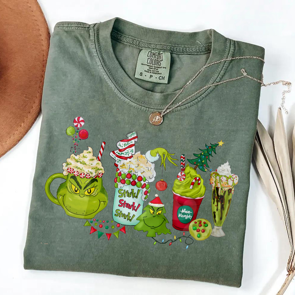Christmas Grinch Latte T-Shirt
