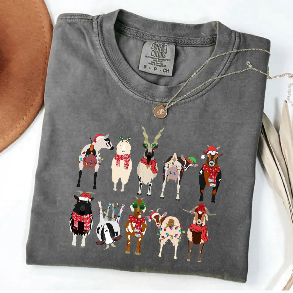 Cute Christmas Cow T-shirt