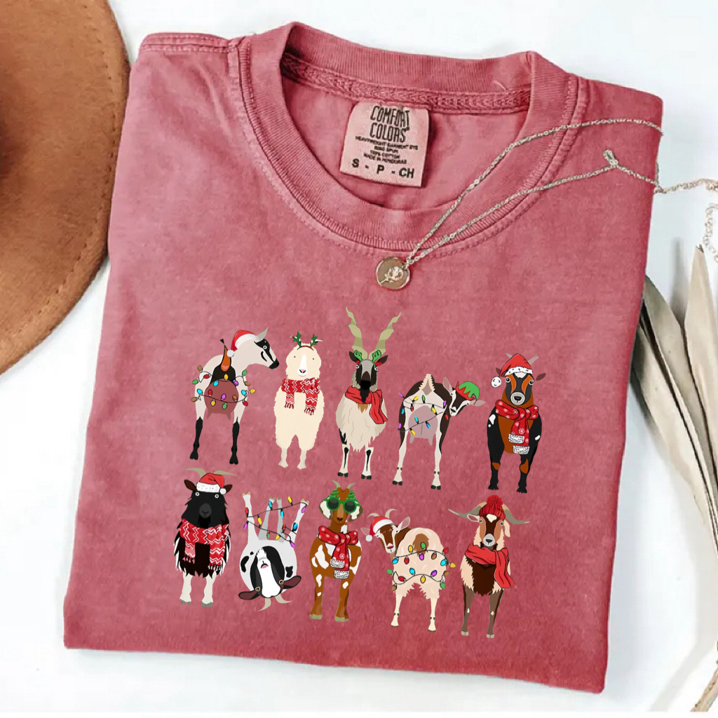 Cute Christmas Cow T-shirt