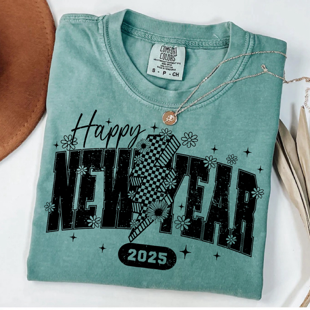 Vintage Happy New Year 2025 T-Shirt