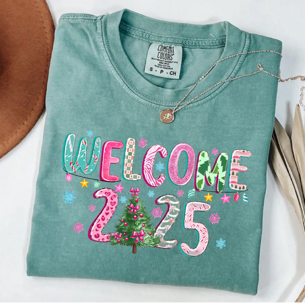 Comfort Colors 2025 Happy New Year T-shirt