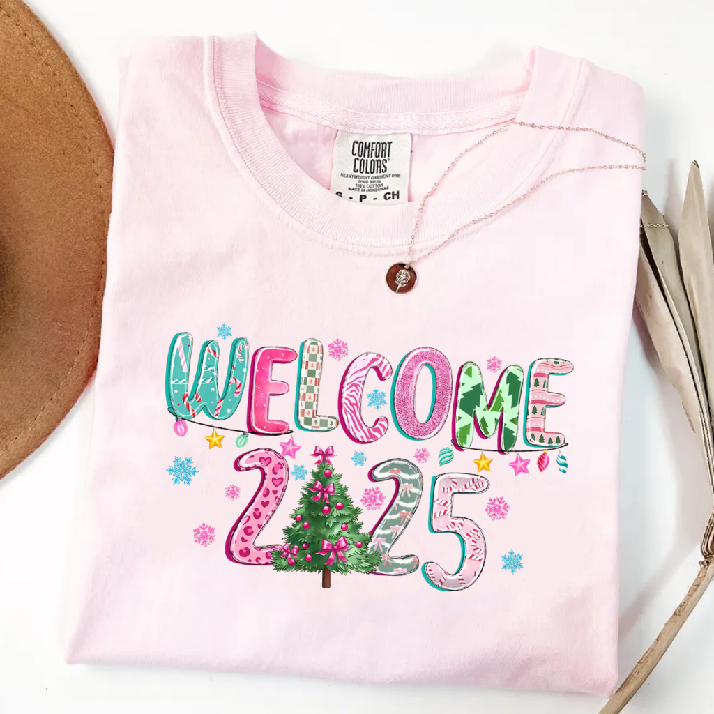 Comfort Colors 2025 Happy New Year T-shirt