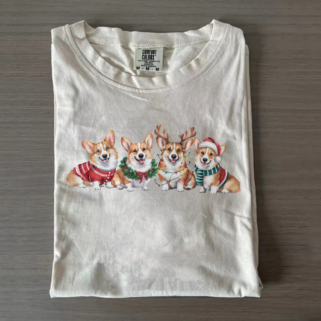 Corgi Dog Christmas T-Shirt