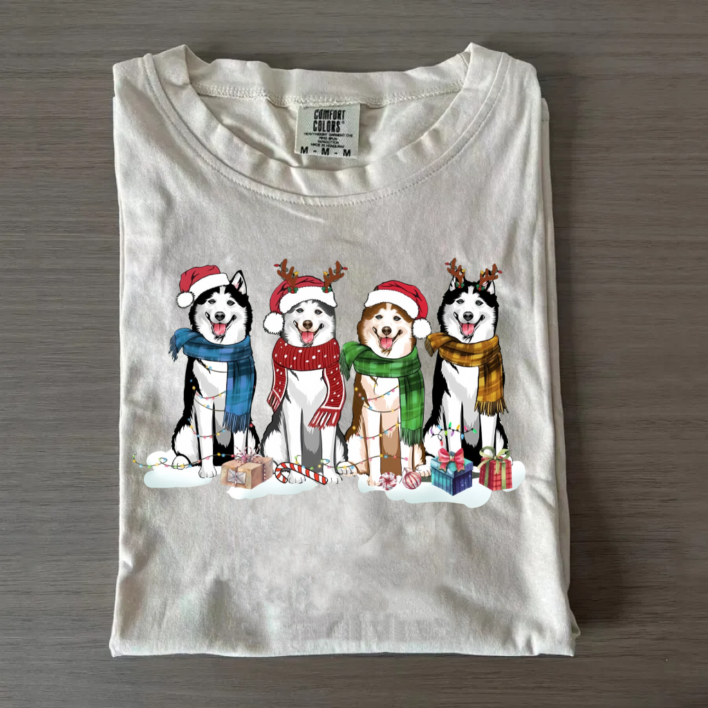 Husky Christmas T-Shirt