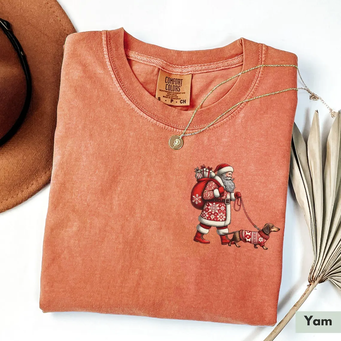 Santa and Dachshund T-Shirt