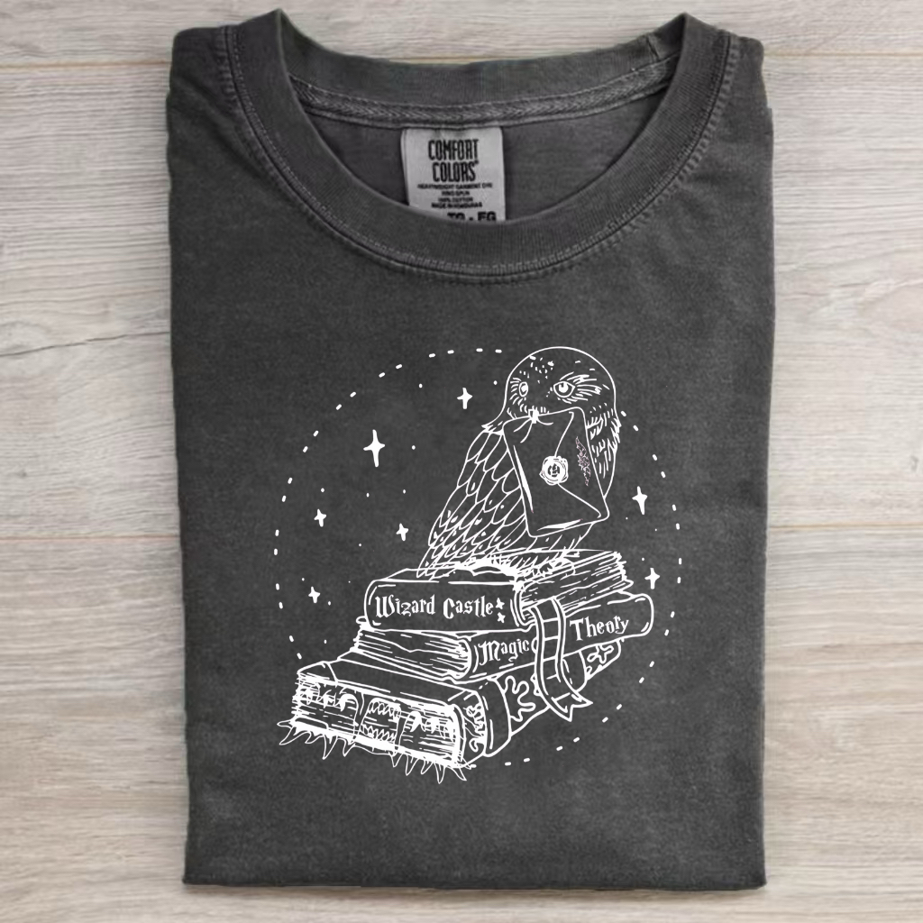 Textbook Owl Wizard T-Shirt