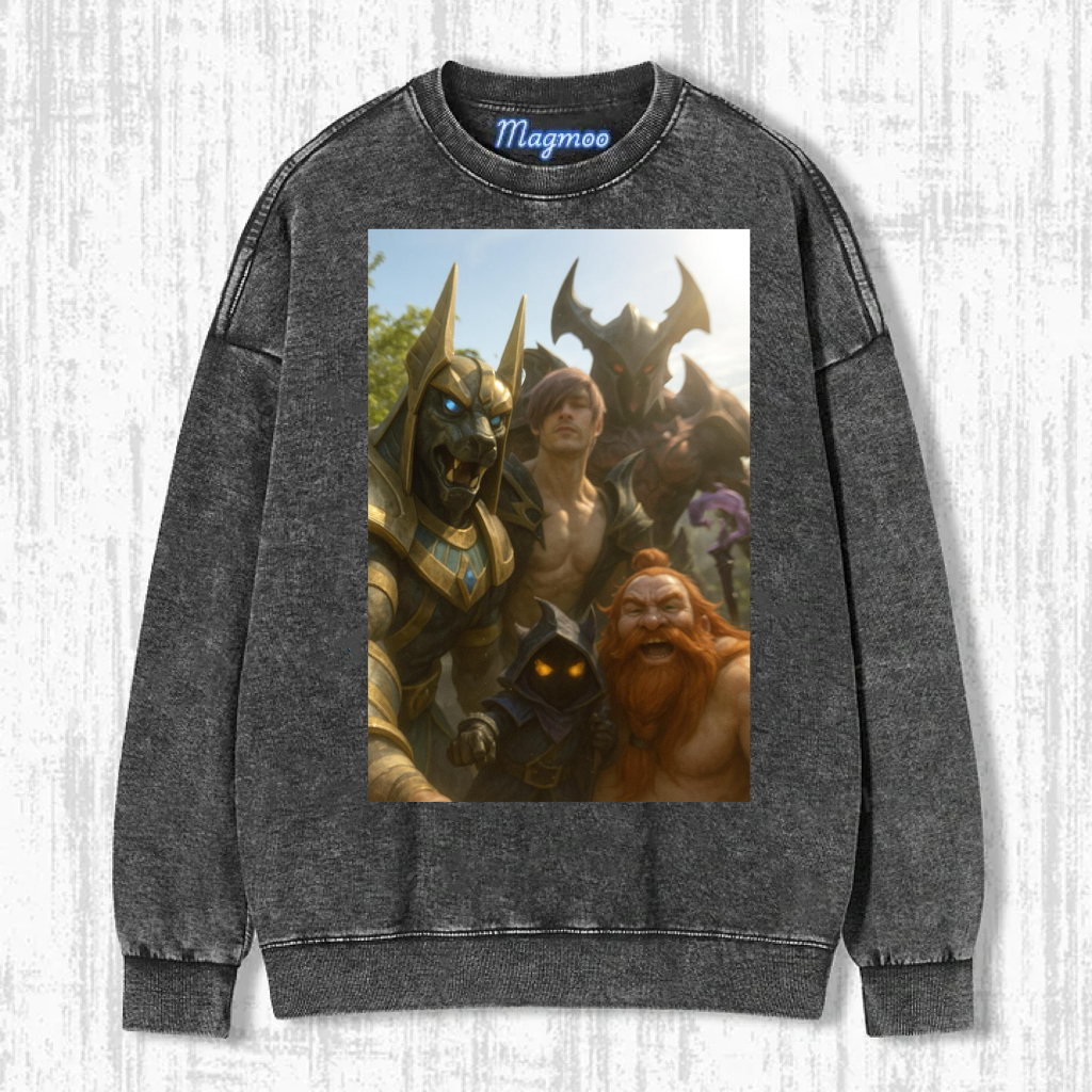 Funny Vintage Washed LOL Selfie Tee