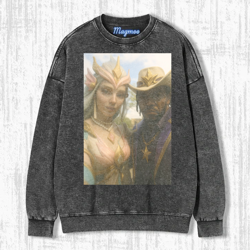 Funny Vintage Washed LOL Selfie Tee