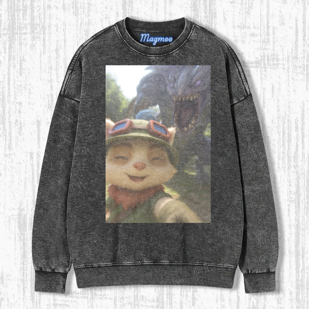 Funny Vintage Washed LOL Selfie Tee