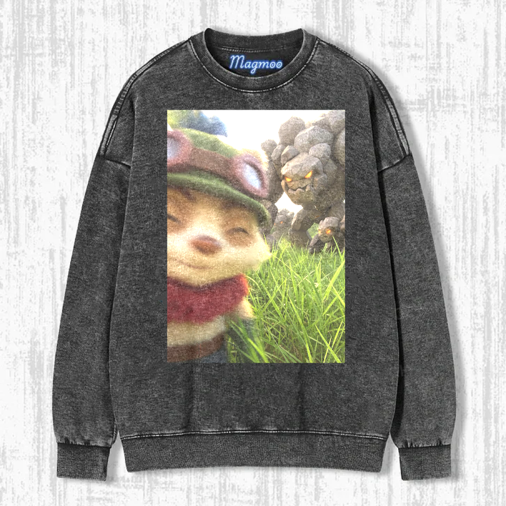 Funny Vintage Washed LOL Selfie Tee