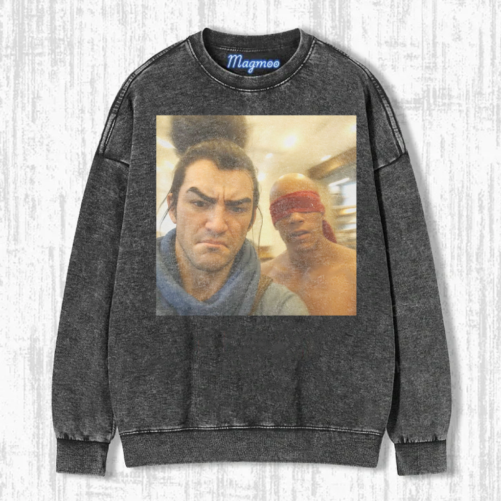 Funny Vintage Washed LOL Selfie Tee