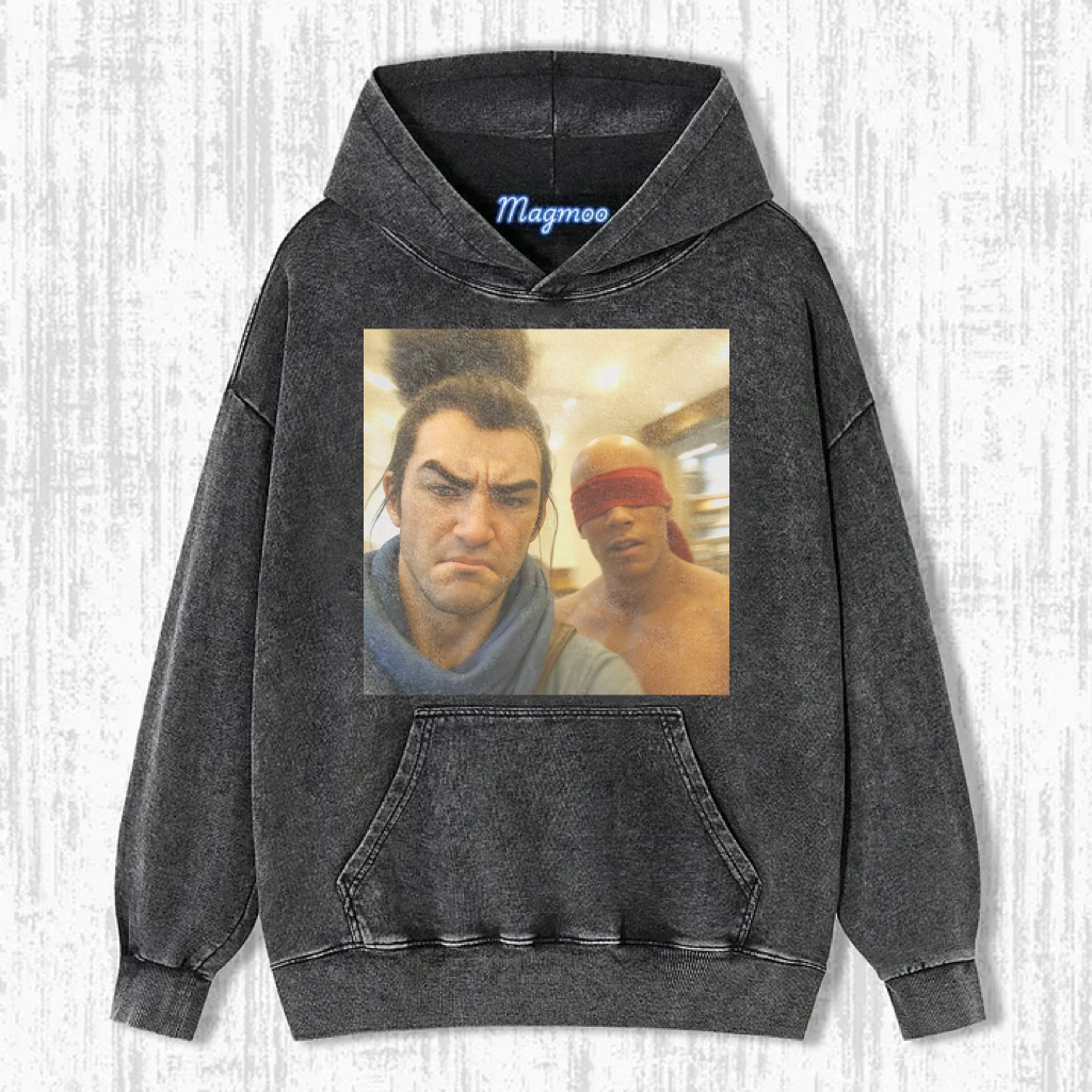 Funny Vintage Washed LOL Selfie Tee