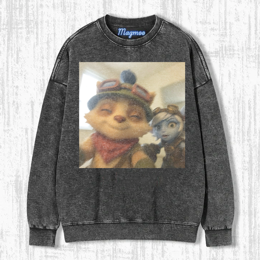 Funny Vintage Washed LOL Selfie Tee