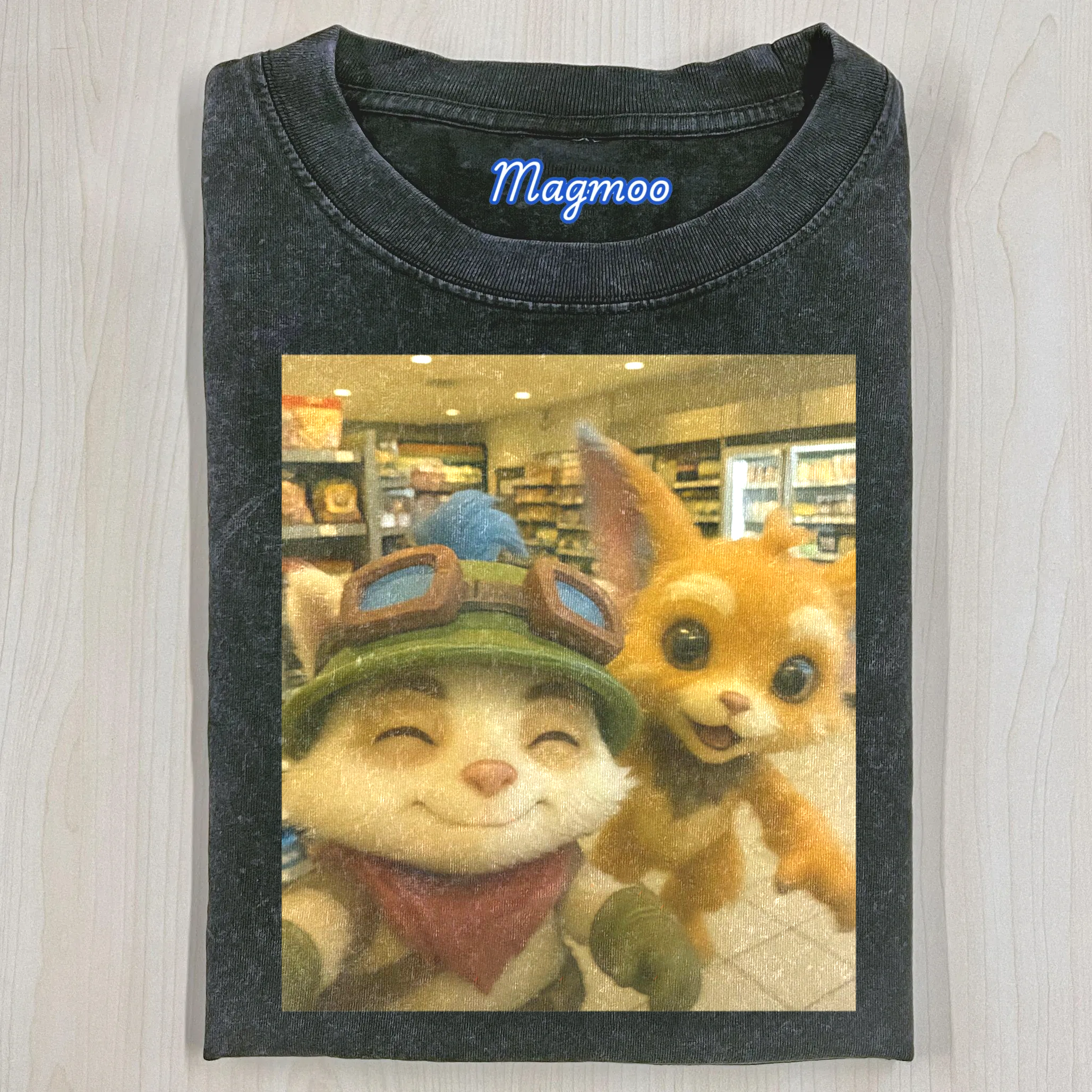 Funny Vintage Washed LOL Selfie Tee