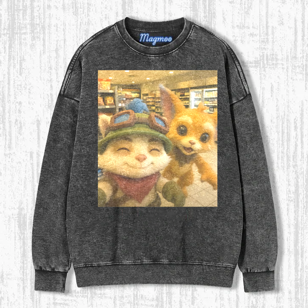 Funny Vintage Washed LOL Selfie Tee