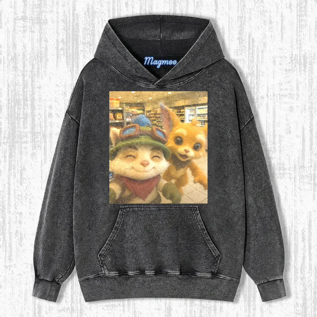 Funny Vintage Washed LOL Selfie Tee