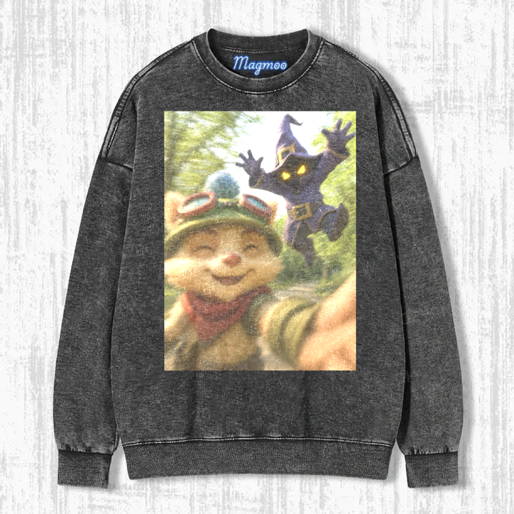 Funny Vintage Washed LOL Selfie Tee