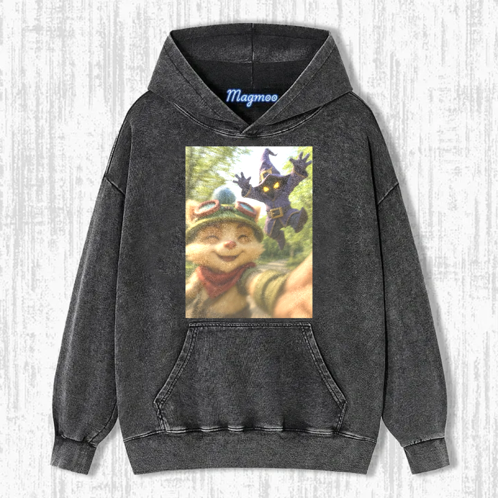 Funny Vintage Washed LOL Selfie Tee