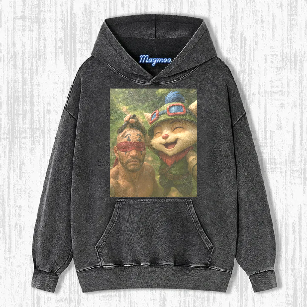 Funny Vintage Washed LOL Selfie Tee