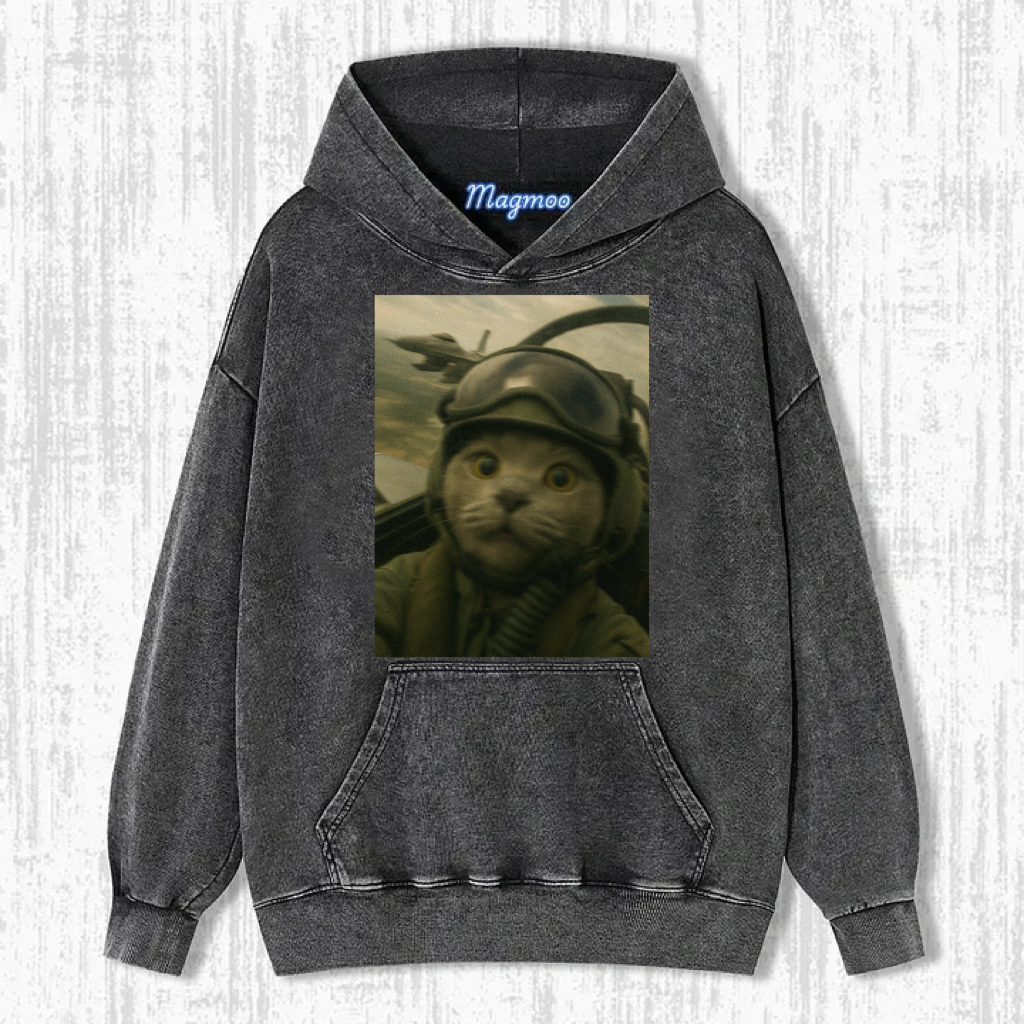 Vintage Pilot Cat T-shirt