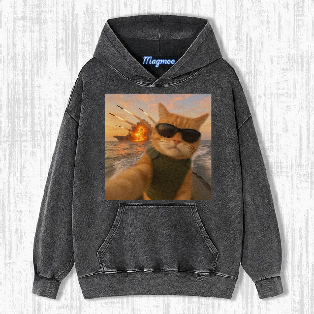 Vintage Pilot Cat T-shirt