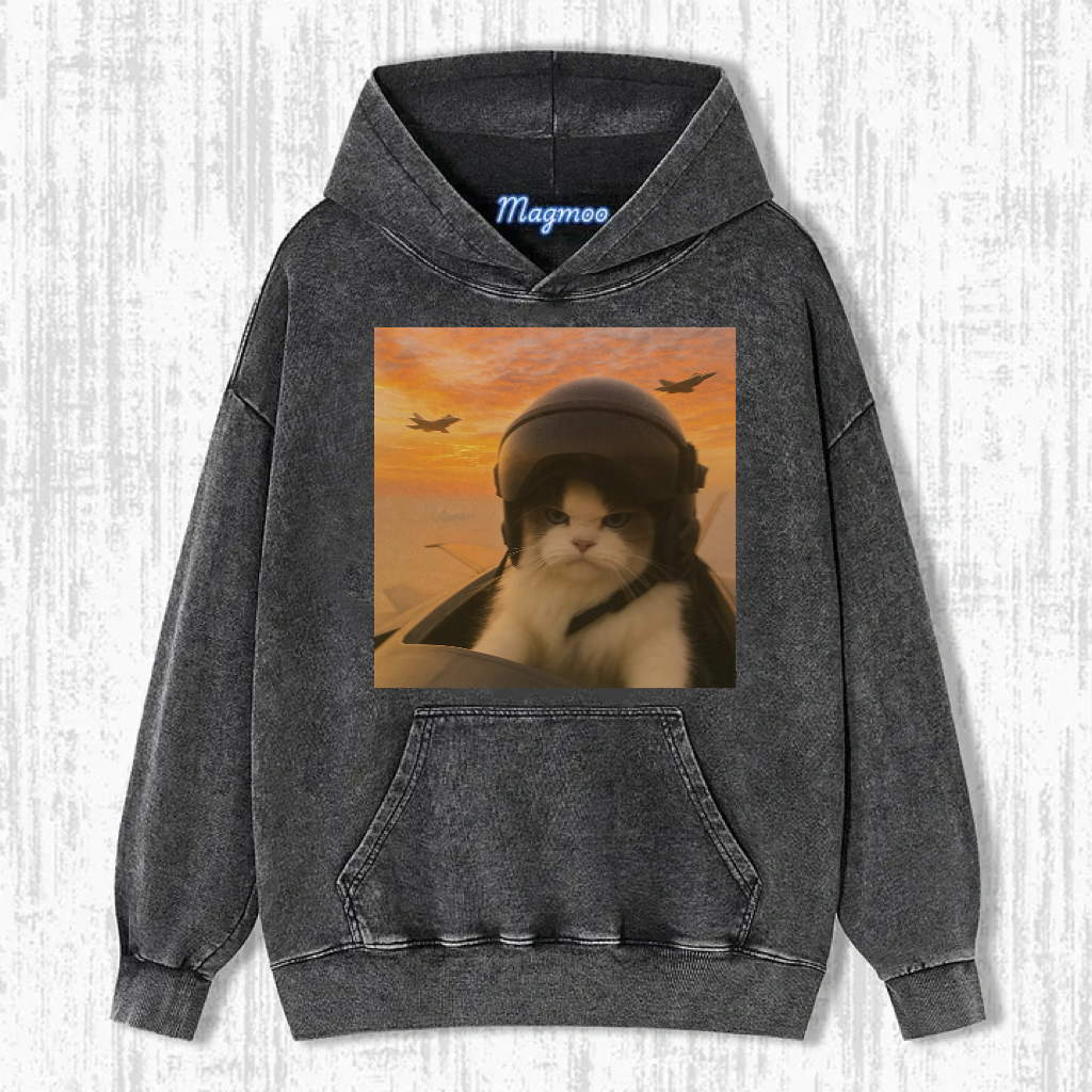 Vintage Pilot Cat T-shirt