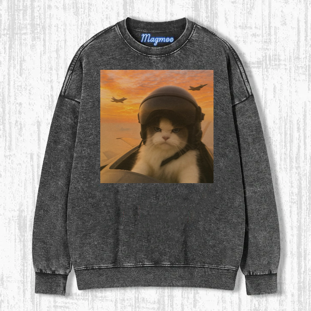 Vintage Pilot Cat T-shirt