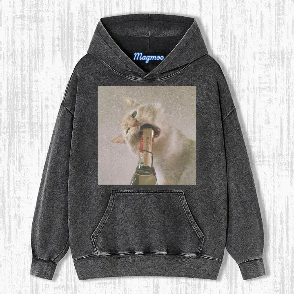 Funny Drunk Cat T-Shirt