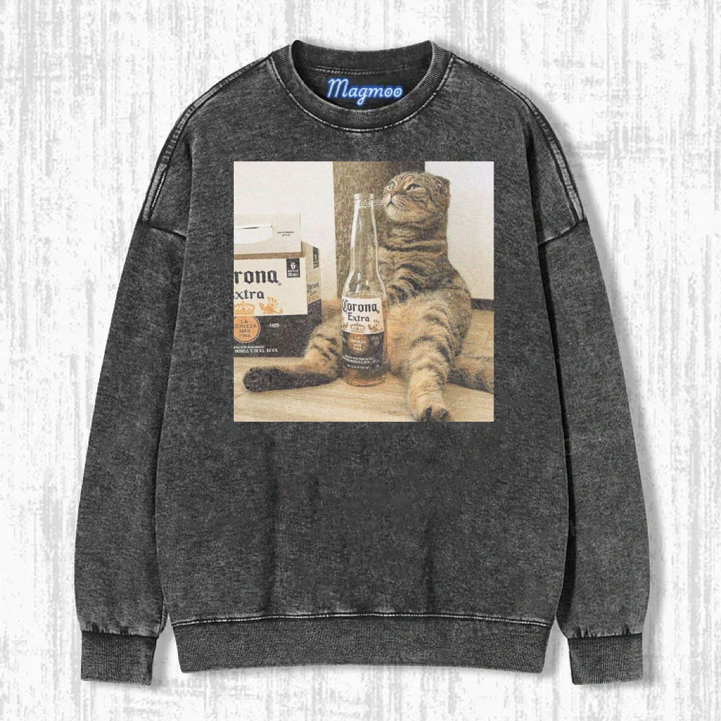 Funny Drunk Cat T-Shirt