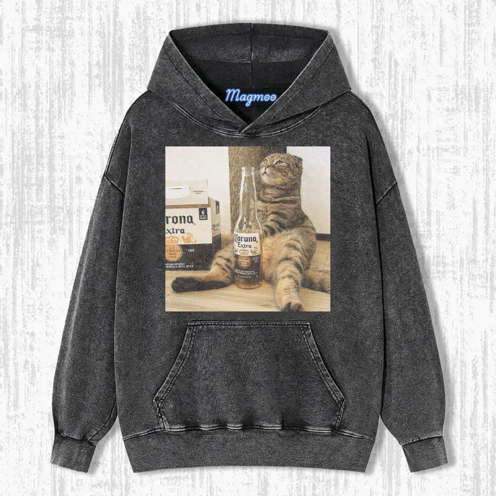 Funny Drunk Cat T-Shirt