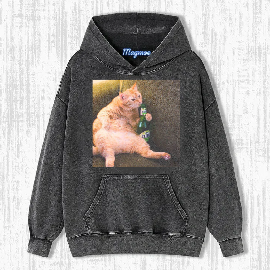 Funny Drunk Cat T-Shirt