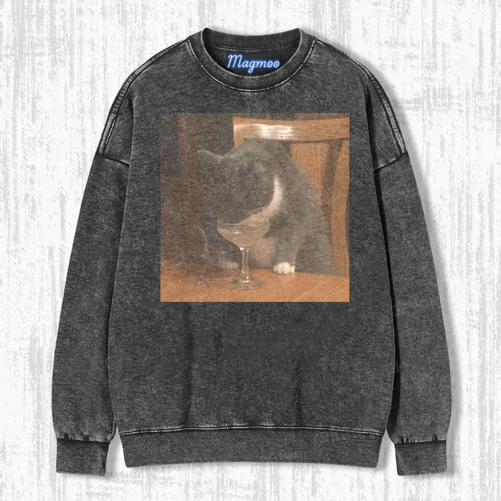 Funny Drunk Cat T-Shirt