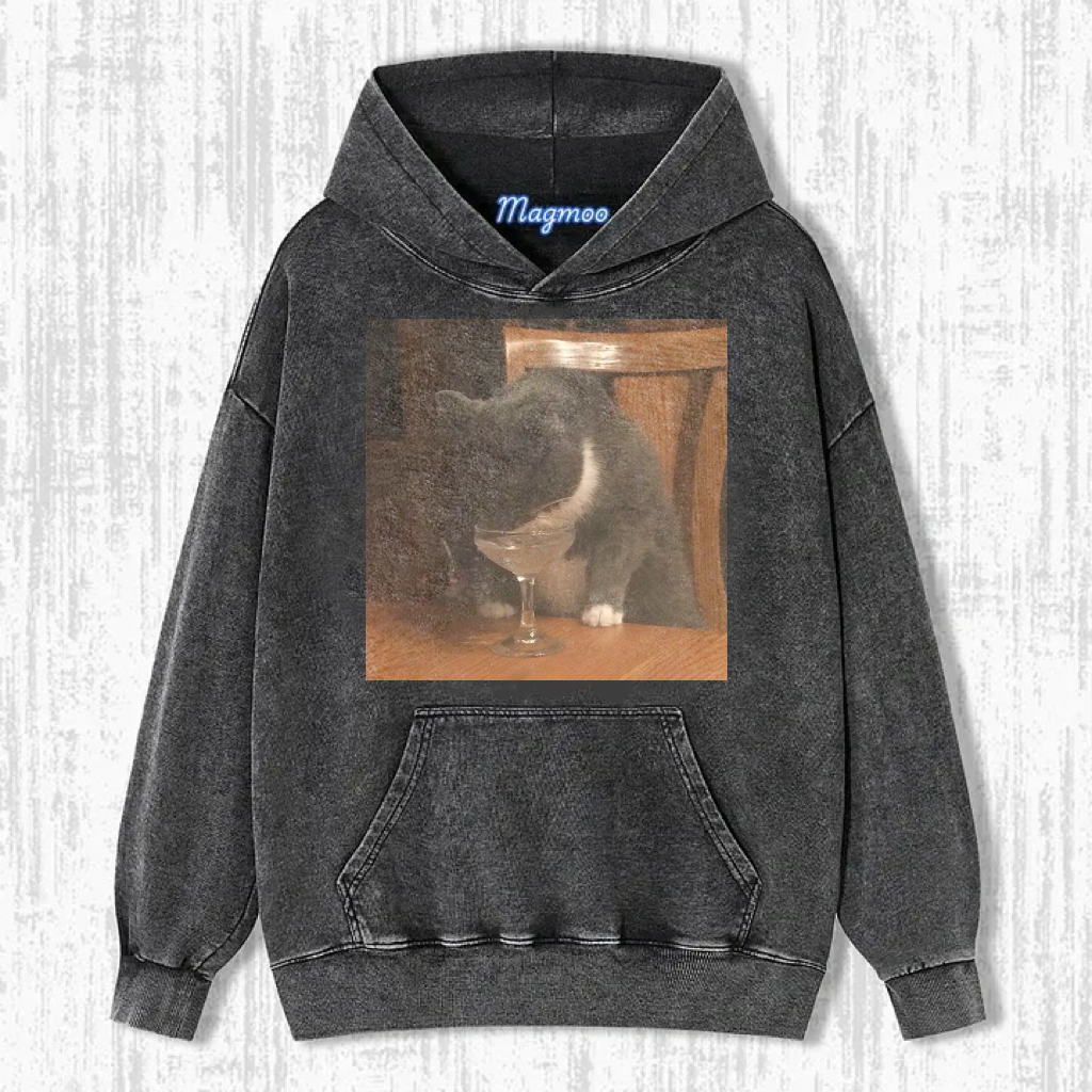 Funny Drunk Cat T-Shirt