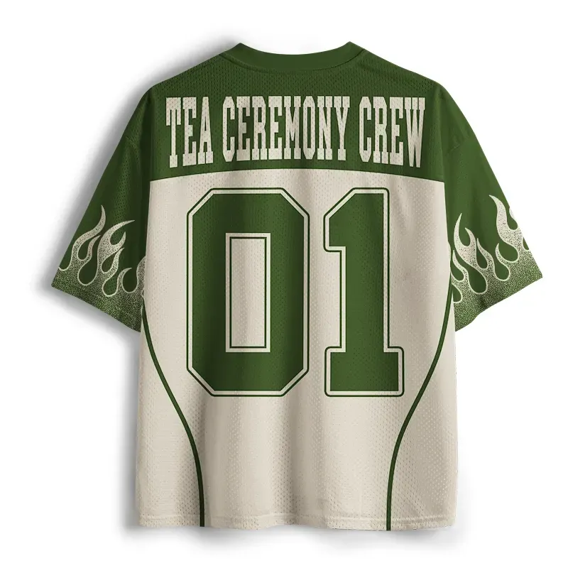 Magmoo Woodblock Print Frog Mesh Jersey-Magmoo